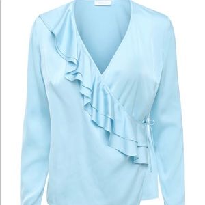 *B2G1* STUNNING 2ND DAY SLINKY WRAP BLOUSE SMALL